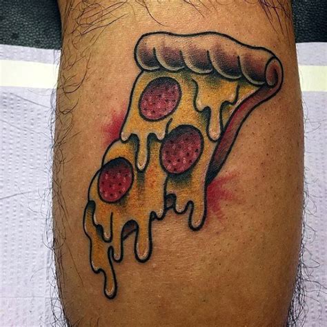 60 Pizza Tattoo Designs For Men Sliced Ink Ideas
