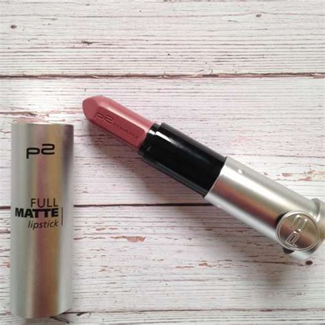 test lippenstift p2 full matte lipstick farbe 050 require more pinkmelon