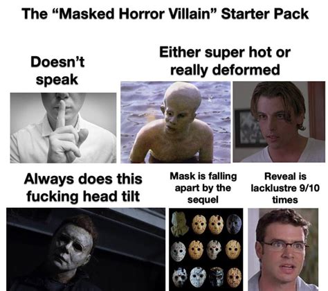 The Masked Horror Villain Starter Pack Starterpacks