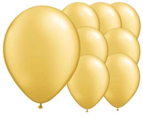 Gold 12 Inches Metallic Helium Quality Latex Balloons Pack Of 50