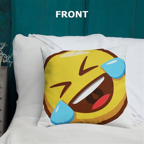 Rofl Emoji Pillow Laughing Emoji Pillow With Pillowcase Etsy