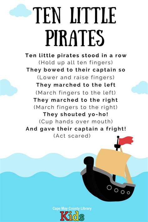 Try Out This Fun Fingerplay At Your Next Pirate Storytime Check Out
