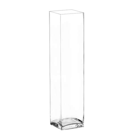 14x3 15x3 15 Inch Square Glass Vase Set Of 12