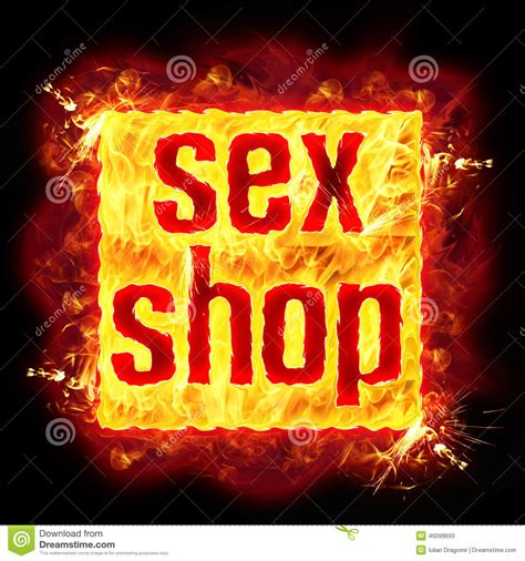 Sex Shop Fire Banner Stock Illustration Illustration Of Fire 46099693