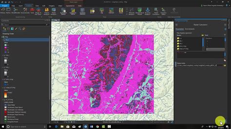 Weighted Overlay Example Arcgis Pro Youtube