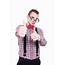 Successful Nerd Man Thumbs Up Stock Images  Image 32761204