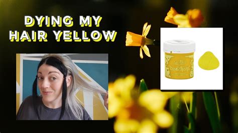 Dying My Hair Yellow With Directions Bright Daffodil Youtube