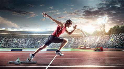 Male Athlete Sprinting Stock Photo Download Image Now Istock