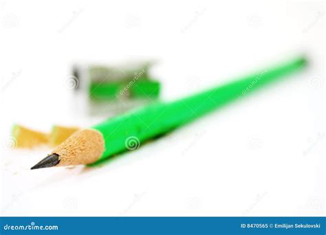 Green Pencil Stock Image Image Of Sharp Instrument Macro 8470565