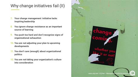 12 Reasons Why Change Management Initiatives Fail And How To Fix Them