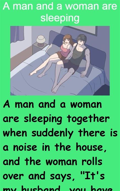 A Man And A Woman Are Sleeping Funny Marriage Jokes Sleep Funny Funny Jokes