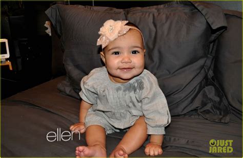 Enquizzle Kim Kardashian Shares New Baby North West Photos On Ellen