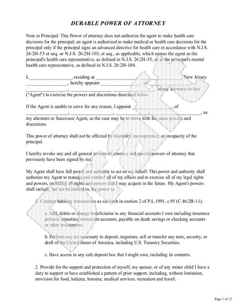19 Free General Power Of Attorney Agreement Templates
