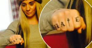 josie cunningham gets hate tattooed on her hand to warn off haters after criticism for easy sex