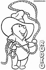Rodeo Coloring Colorings sketch template