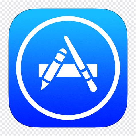 Ios App Store Icon Blue Computer Icon Area Text App Store Blue Text
