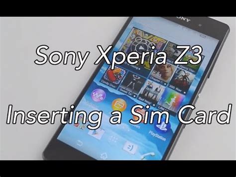 Sony xperia z3 compact mini sim kart okuyucu yuva. Sony Xperia Z3: How To Insert a Sim Card - YouTube