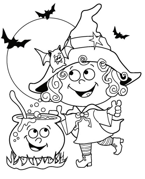 Dibujos Para Colorear De Halloween Para Ninos Imagenes Imprimir