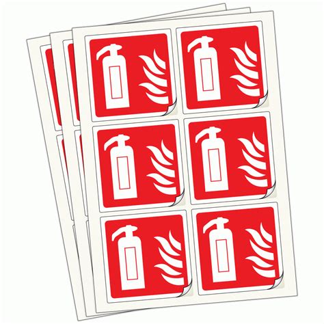 Buy Fire Extinguisher Point Labels Fire Safety Stickers