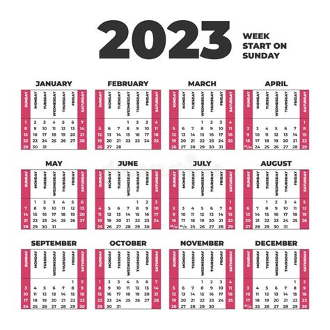 2023 Calendar With Week Numbers