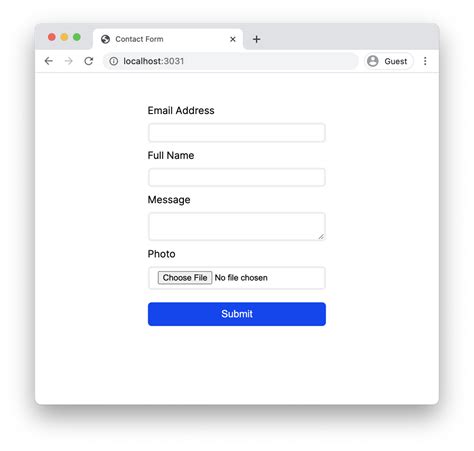 How To Create An Html Contact Form With File Upload Actionable Guide