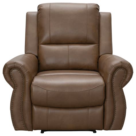 Warren Top Grain Leather Recliner Transitional Recliner Chairs By