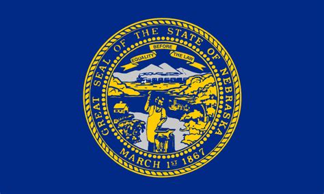 Nebraska State Information Symbols Capital Constitution Flags