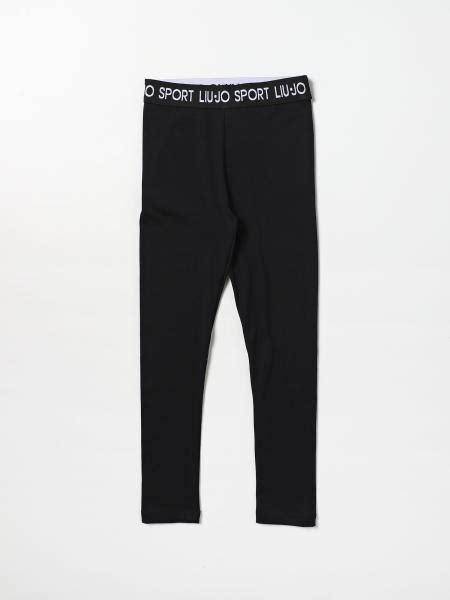 Liu Jo Pants For Girls Black Liu Jo Pants Ga2185j5003 Online On