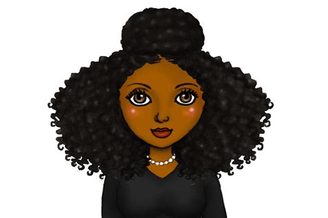 Sorority Clipart Natural Hair Black Woman Black Girl Etsy