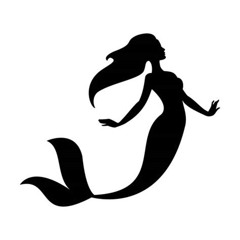 Mermaid Silhouette Illustrations Royalty Free Vector Graphics And Clip