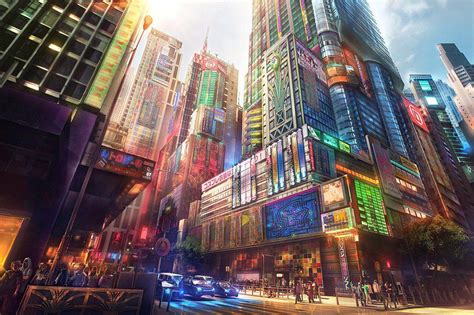 Anime City Wallpapers Wallpaper Cave