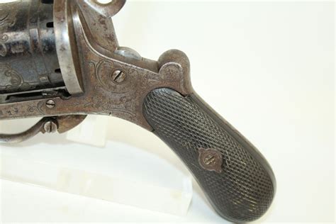 French Belgian Eugene Lefaucheux Pinfire Revolver Antique 003