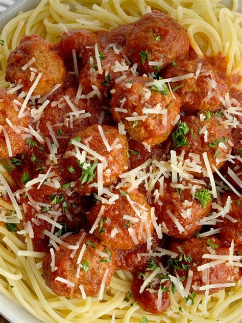 Also check out more delicious meatball recipes, such as our baked italian meatballs, healthy meatballs and vegetarian meatballs. Easy Slow Cooker Spaghetti & Meatballs - Together as Family