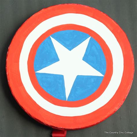 Make A Homemade Captain America Shield The Country Chic Cottage