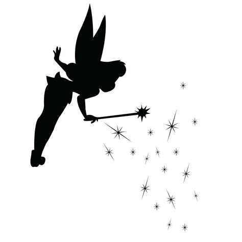 Tinkerbell Silhouette Stencil At Getdrawings Free Download