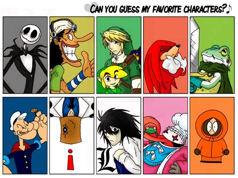 Can You Guess My Favorite Characters By Xanderdwulfe Fur Affinity