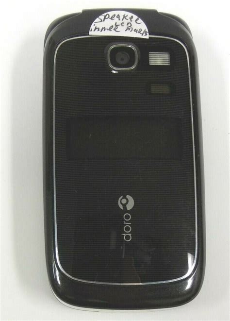 Doro Phoneeasy 618 Black And White Consumer Cellular Flip Phone