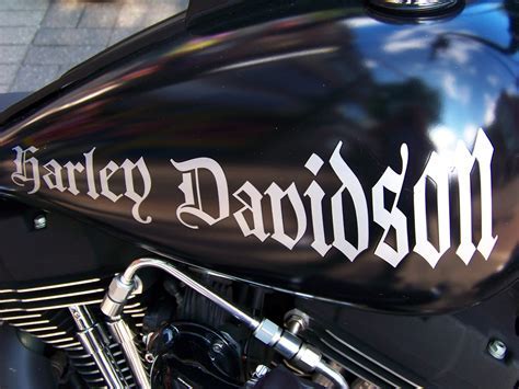 Oem Harley Davidson Motorcycle Original English Style Gas Tank Decals
