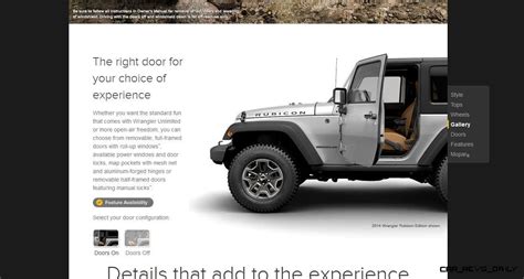 Buyers Guide 2014 Jeep Wrangler Doors Trims Tops And Options