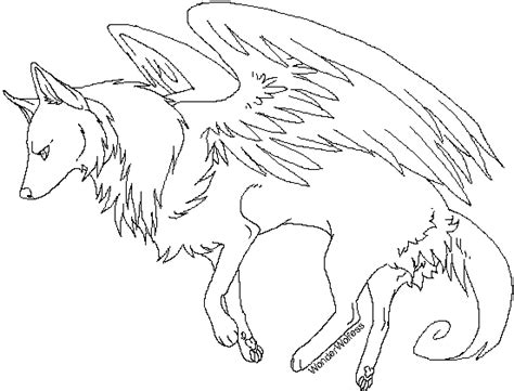 Wolf With Wings Drawing At Explore Collection Of