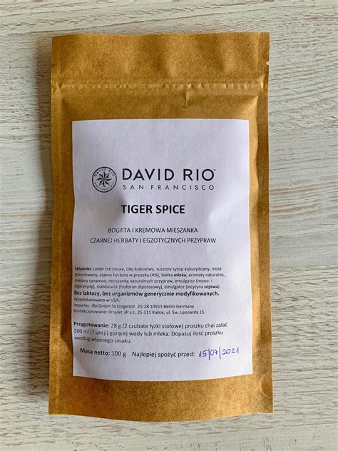 Kawa Chai Tiger Spice Latte David Rio 100g Ceny I Opinie Ceneo Pl