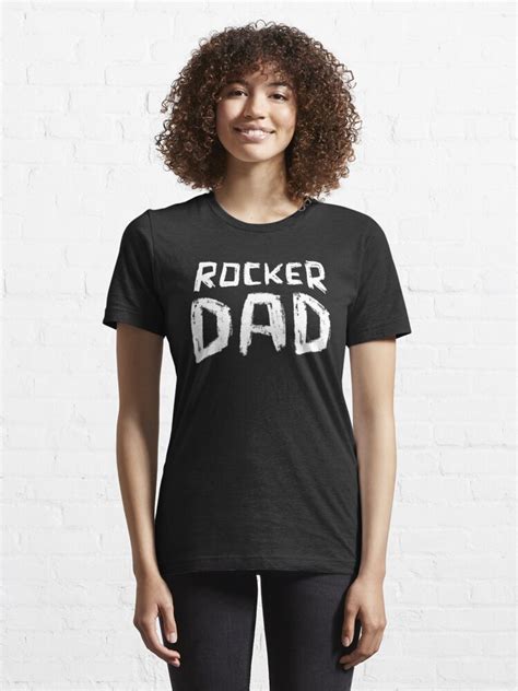 Rocker Dad T Shirt By Badlydrawnbabe Redbubble