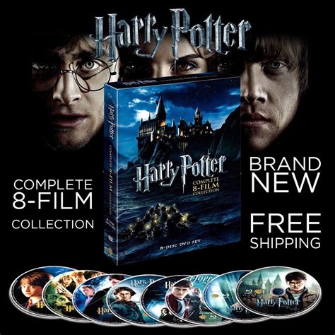 Harry Potter Complete 8 Film Collection Dvd 2011 8 Disc Set 1 8