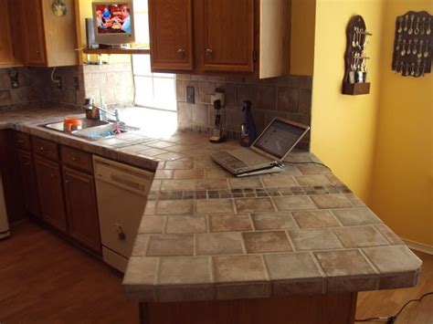 How To Tile Kitchen Countertops Over Laminate Tiling Over A Laminate