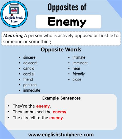 Opposite Of Enemy Antonym Of Enemy 12 Opposite Words For Enemy