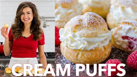 How To Make Easy Cream Puffs Natasha S Kitchen Youtube