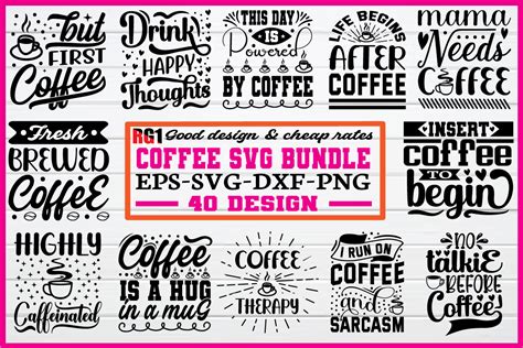 Coffee Svg Bundle Bundle · Creative Fabrica