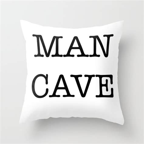 Man Cave Throw Pillow By Retro Designs Society6