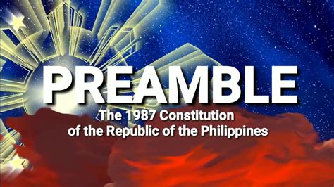 Preamble The 1987 Constitution Of The Republic Of The Philippines