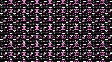 Multiple Pink Chanel Logo In Black Background Hd Chanel Wallpapers Hd